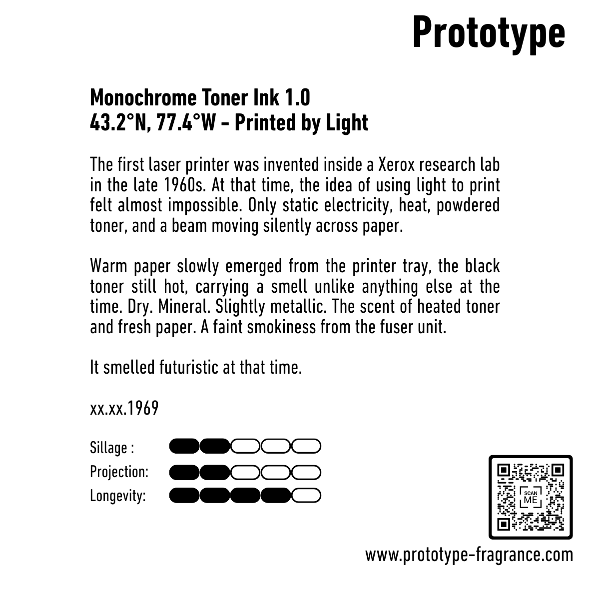 Monochrome Toner Ink 1.0 - Eau de parfum