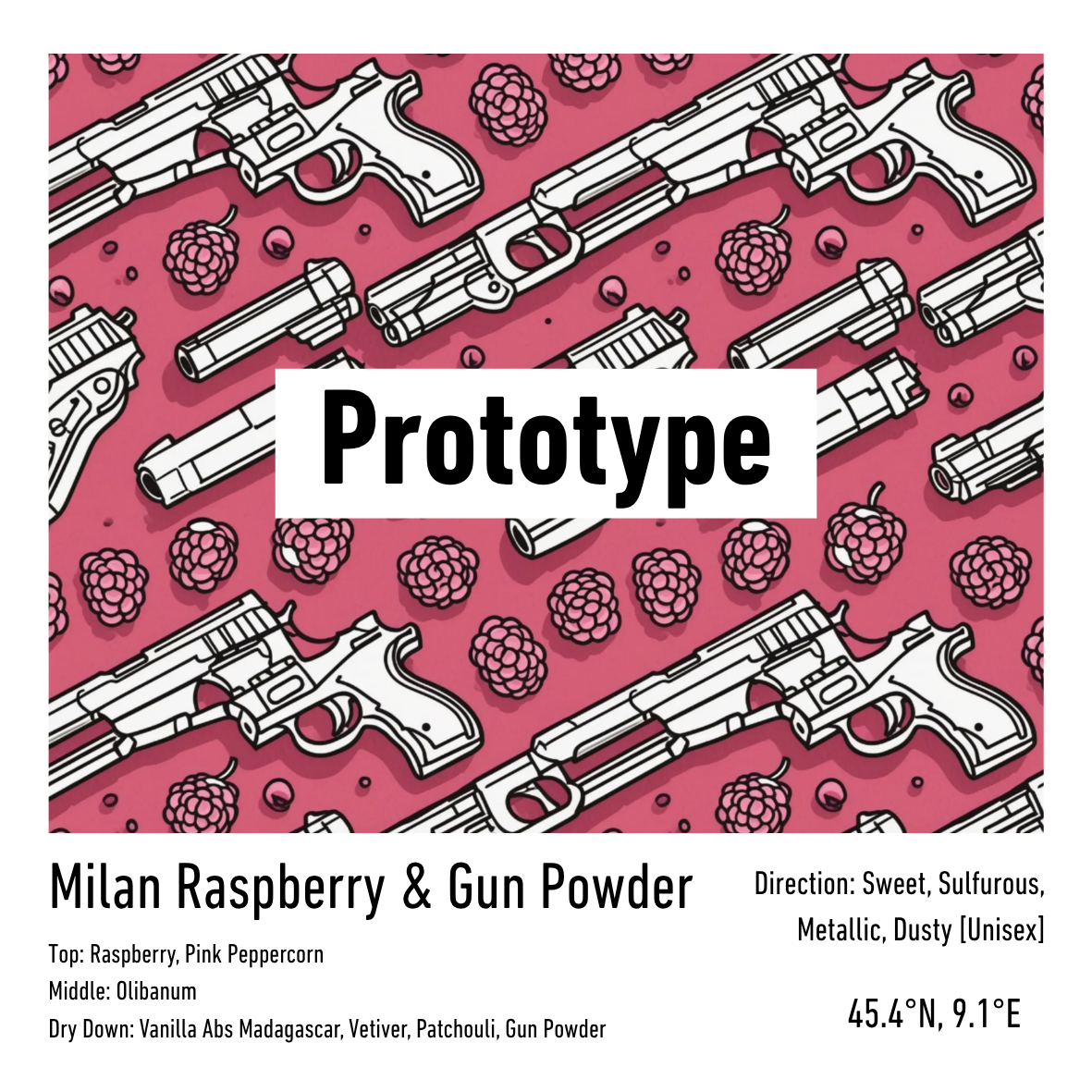 Milan Raspberry & Gun Powder -  Eau de parfum