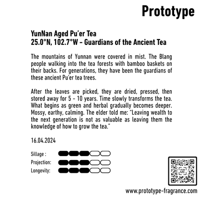 YunNan Aged Pu'er Tea - Eau de parfum